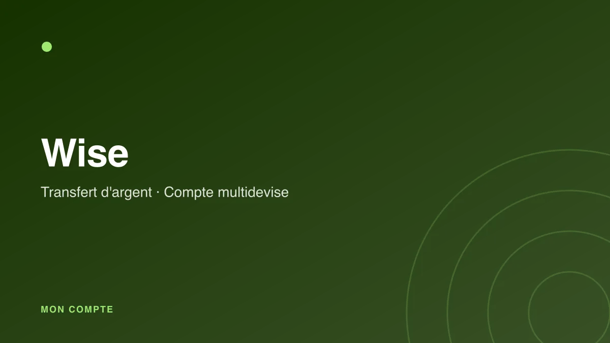 Connexion à mon compte Wise