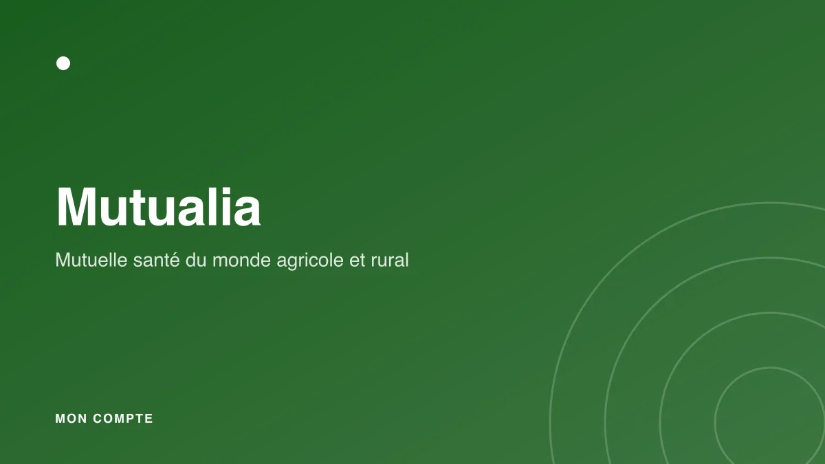Connexion à l'espace Mutualia