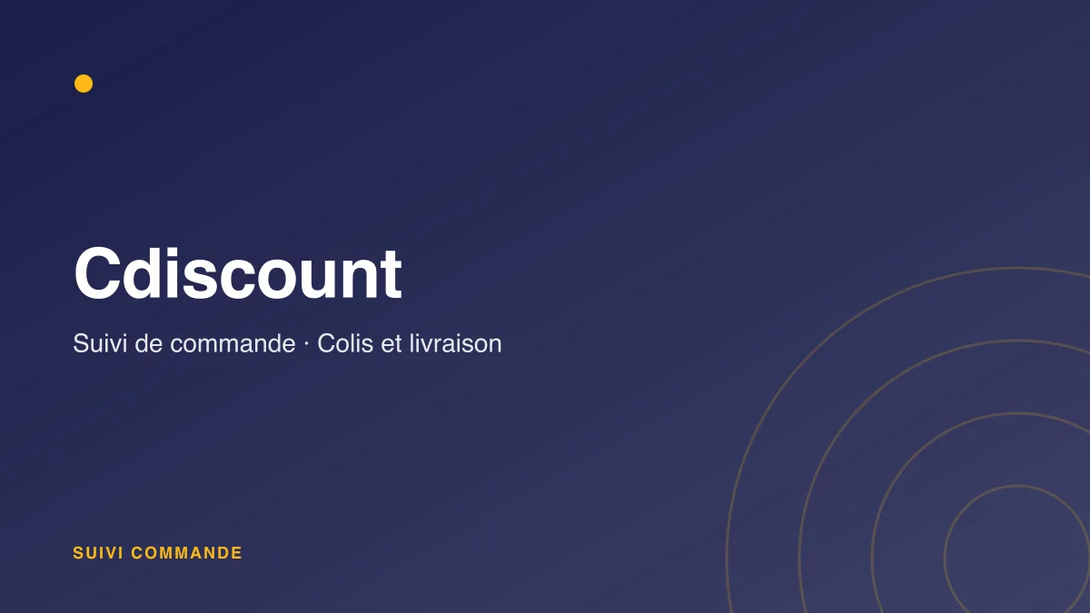Suivi de commande Cdiscount