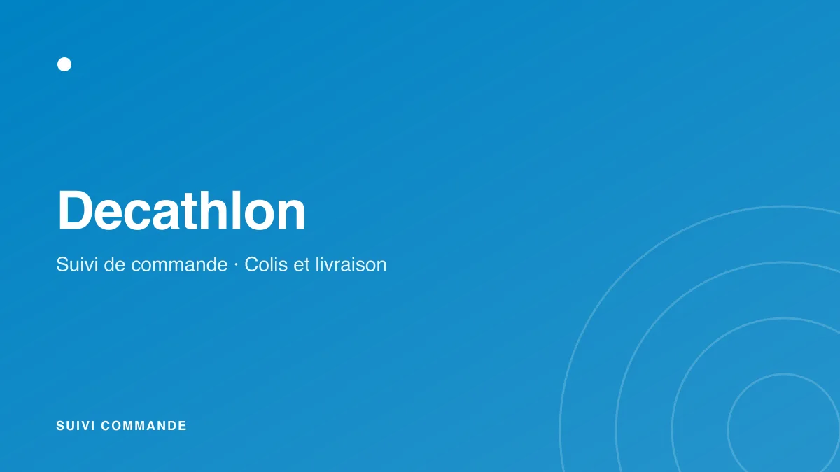 Suivi de commande Decathlon