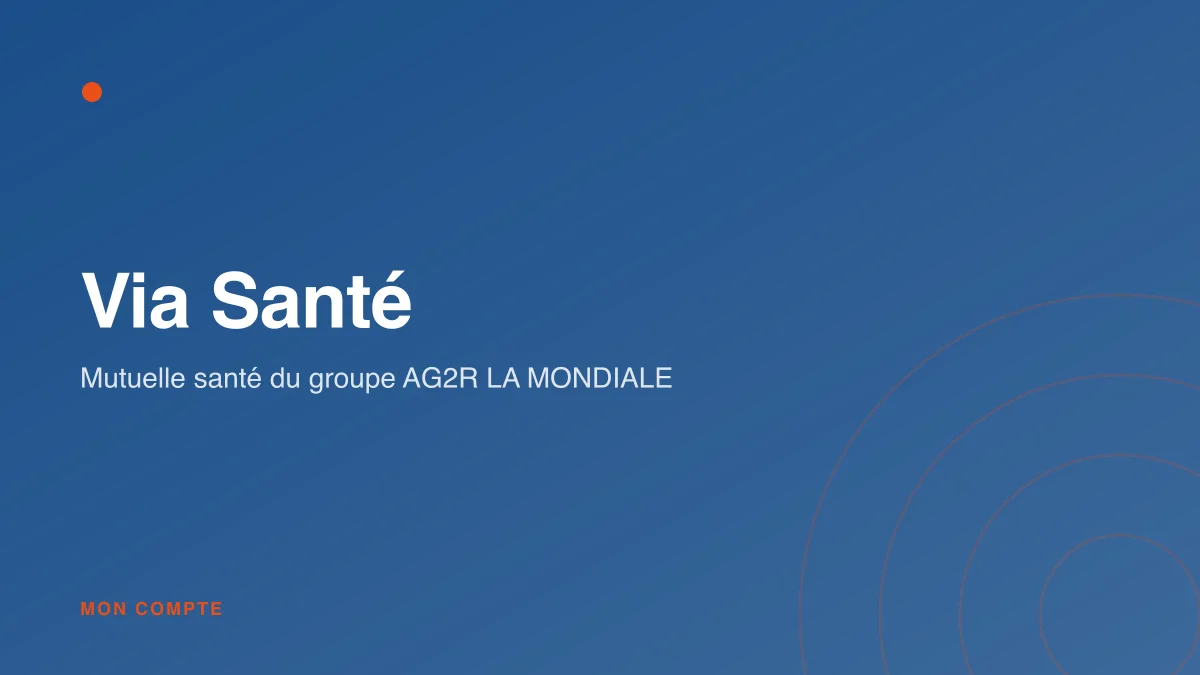 Connexion à l'espace adhérent Via Santé